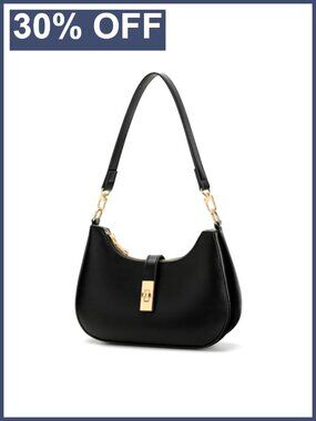 Crescent Hobo Shoulder Bag PU Leather Crossbody Purse